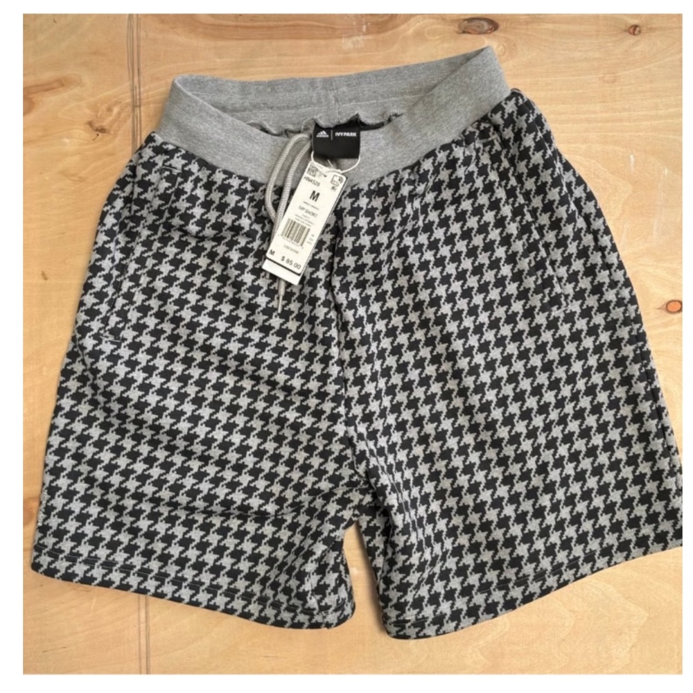 Adidas Ivy Park Houndstooth Shorts — Medium — NWT Adidas Ivy Park Houndstooth
